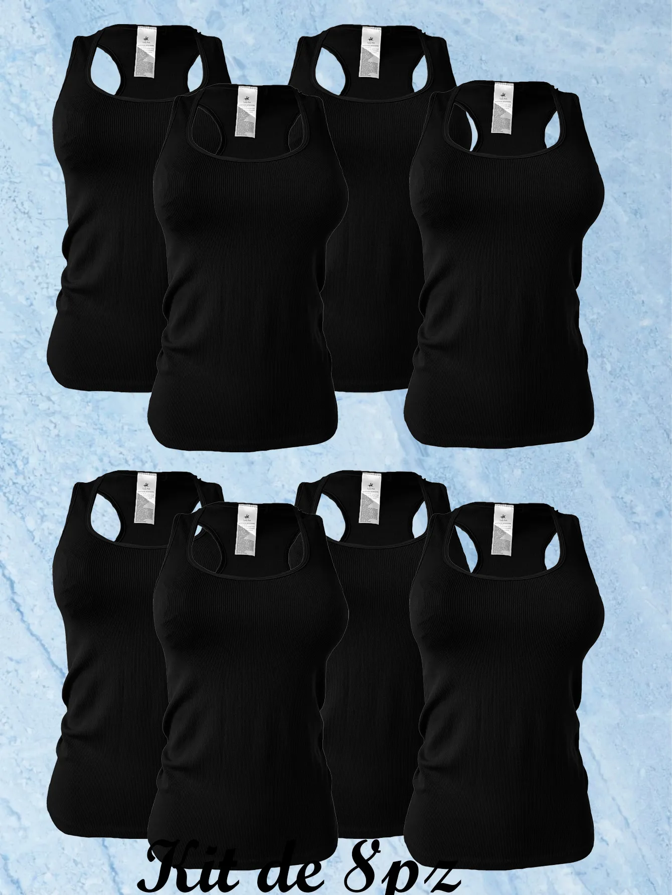 Olimpica KIT DE 8 NEGRAS 489